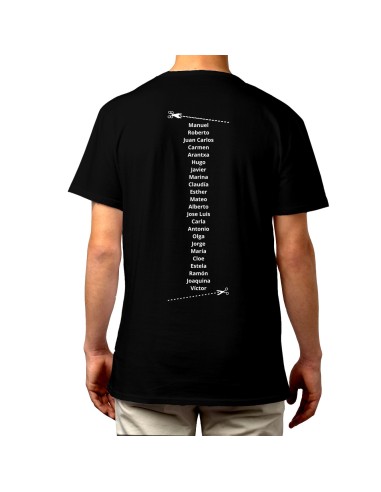 Personalizar espalda con nombres de alumnos