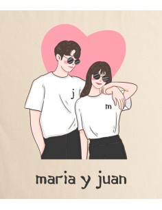 Sac en Tissu Personnalisé Couple Kdrama 2