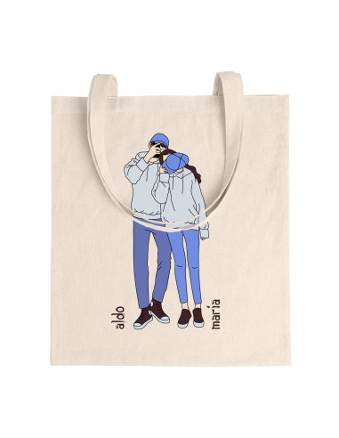 Tote Bag Personnalisé Couple Pas de Photos
