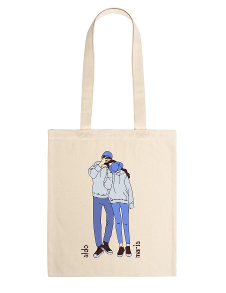 Tote Bag Personnalisé Couple Pas de Photos