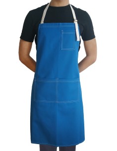 Delantal Personalizado Azul Eléctrico KomsiKomsa