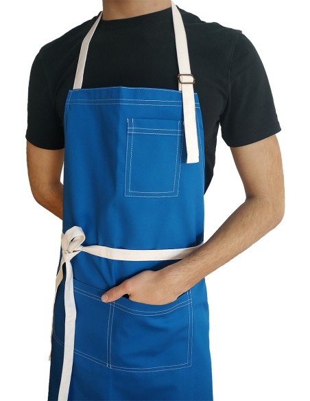 Tablier Personnalisé Bleu Électrique KomsiKomsa