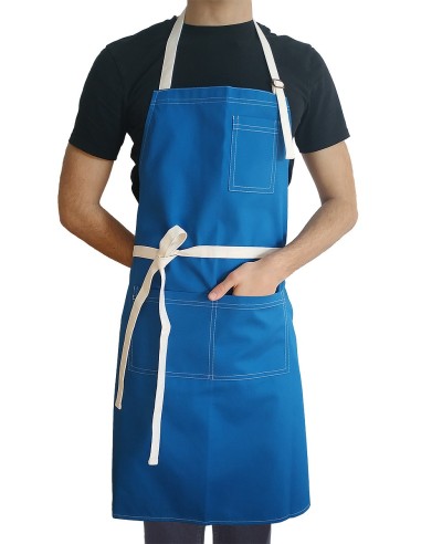 Tablier Personnalisé Bleu Électrique KomsiKomsa