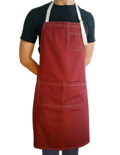 Tablier Bordeaux Personnalisé KomsiKomsa