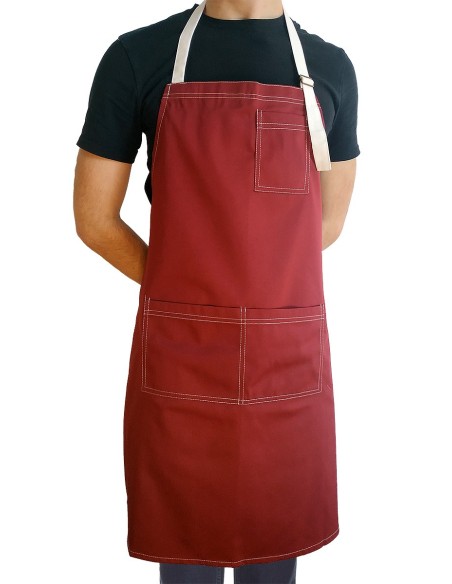 Tablier Bordeaux Personnalisé KomsiKomsa