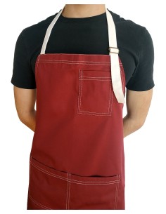 Delantal Personalizado Burdeos KomsiKomsa 2