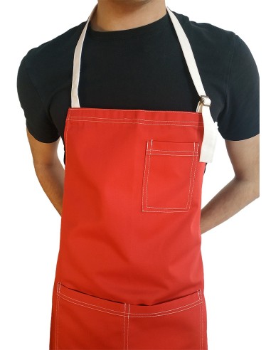 Delantal Personalizado Rojo KomsiKomsa