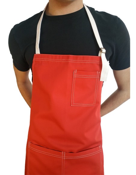 Tablier Personnalisé Rouge KomsiKomsa