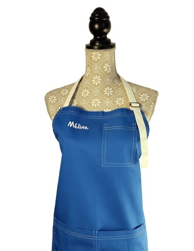 Delantal Personalizado Azul Eléctrico KomsiKomsa