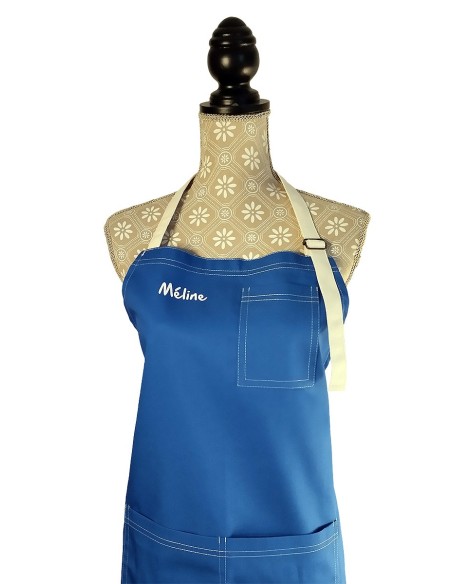 Tablier Personnalisé Bleu Électrique KomsiKomsa