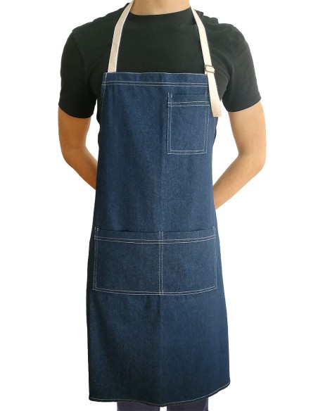 Tablier Style Denim Personnalisé KomsiKomsa