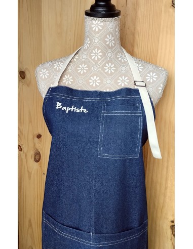 Tablier Style Denim Personnalisé KomsiKomsa