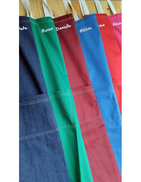 Tablier Style Denim Personnalisé KomsiKomsa