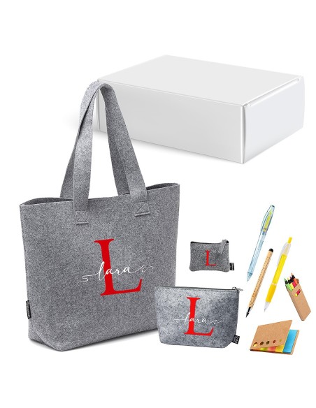 Pack regalo profesora en fieltro