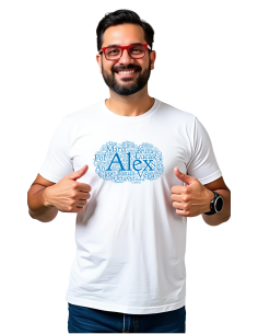 Cadeau maître | T shirt prof nuage bleu 2