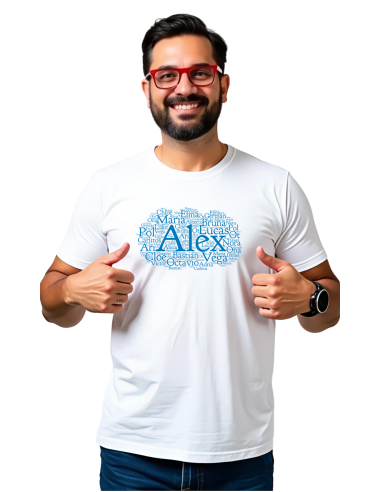 Cadeau maître | T shirt prof nuage bleu