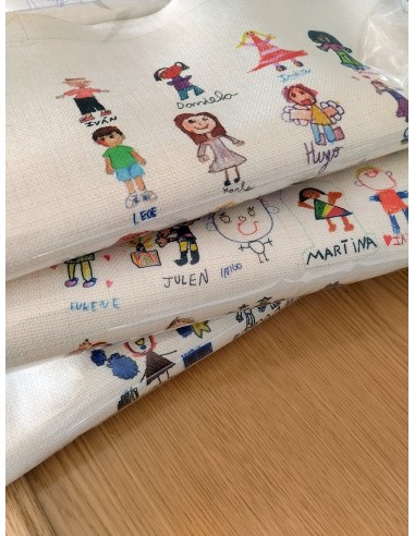 Réplique Fidèle du Sac de Prof Avec les Dessins des Enfants