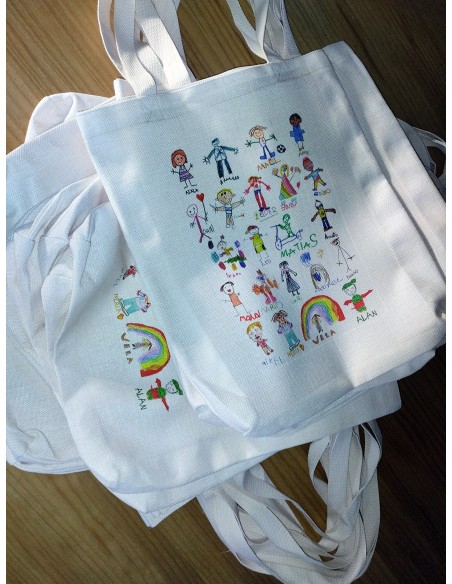 Réplique Fidèle du Sac de Prof Avec les Dessins des Enfants