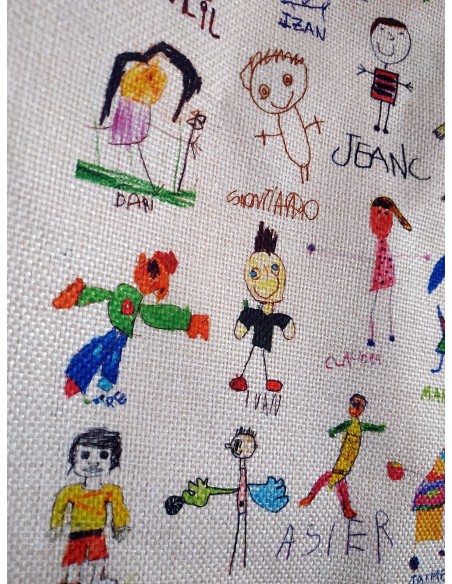 Copie Low Cost du Sac de Prof Avec les Dessins des Enfants
