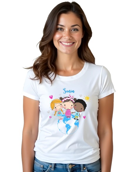 Camiseta Profesora Internacional Personalizada