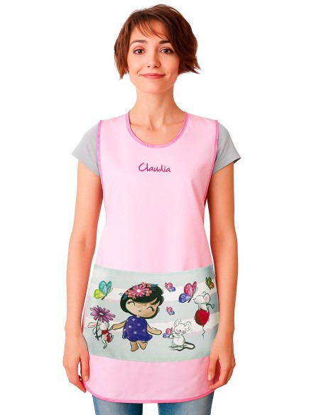 Chasuble Femme Rose | Blouse Tablier pour crèche | uniforme maternelle