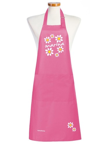 Tablier Femme Fleurs Personnalisé