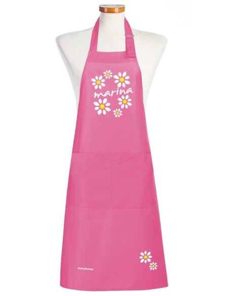 Delantal Mujer Personalizado Flores